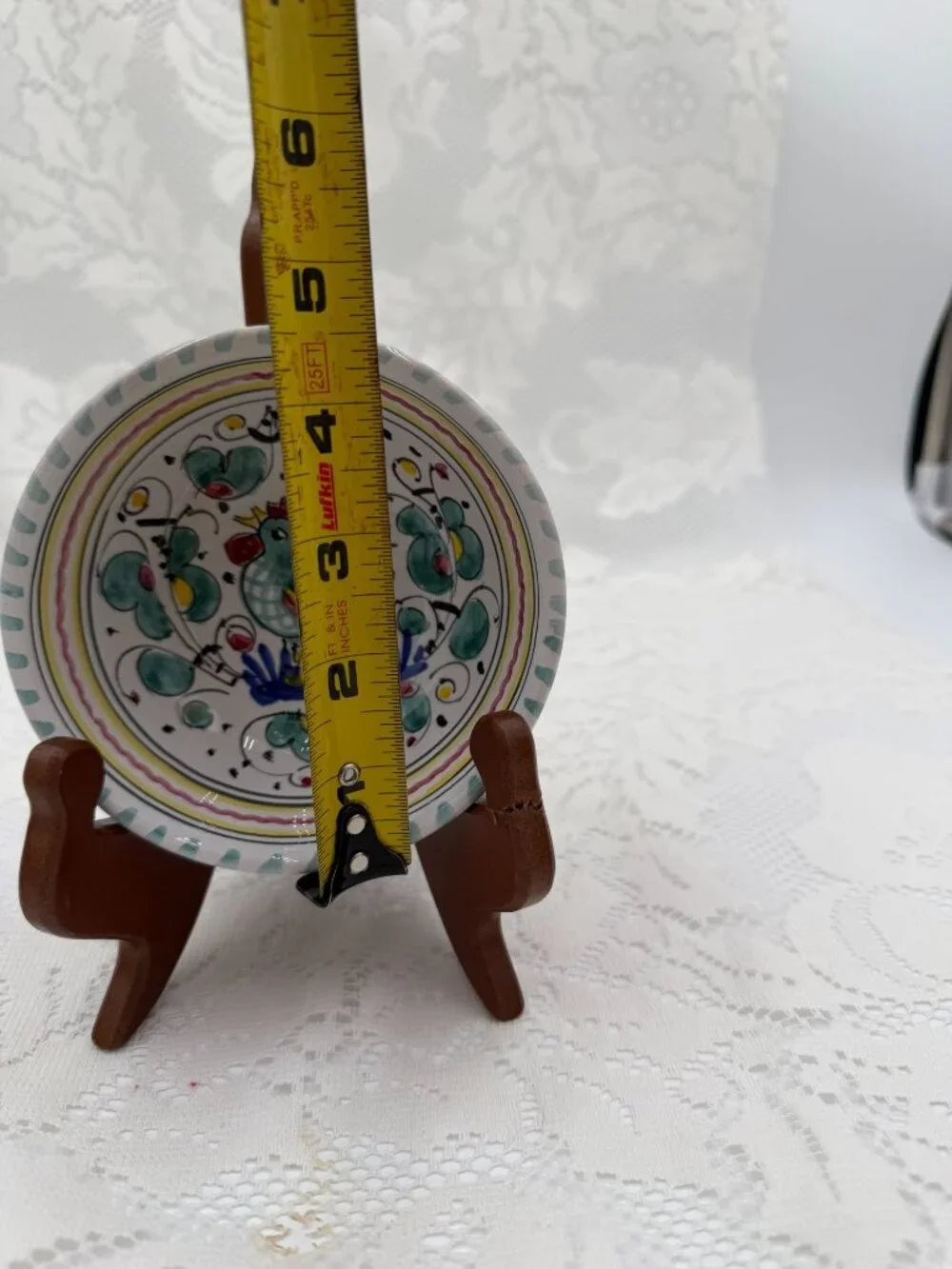 Orvieto Green Rooster Coupe Pasta/Soup BowlMade In Italy